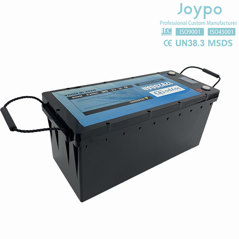 Large Capacity RV Lithium Battery 12V 200Ah Deep Cycle Battery Pack For Camper Trailer