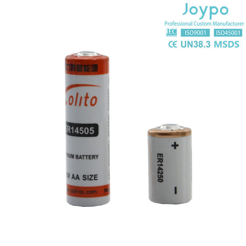 Disposable ER14250 Lithium Battery 3.6V 1.2Ah Lithium Cell For Electricity Meter