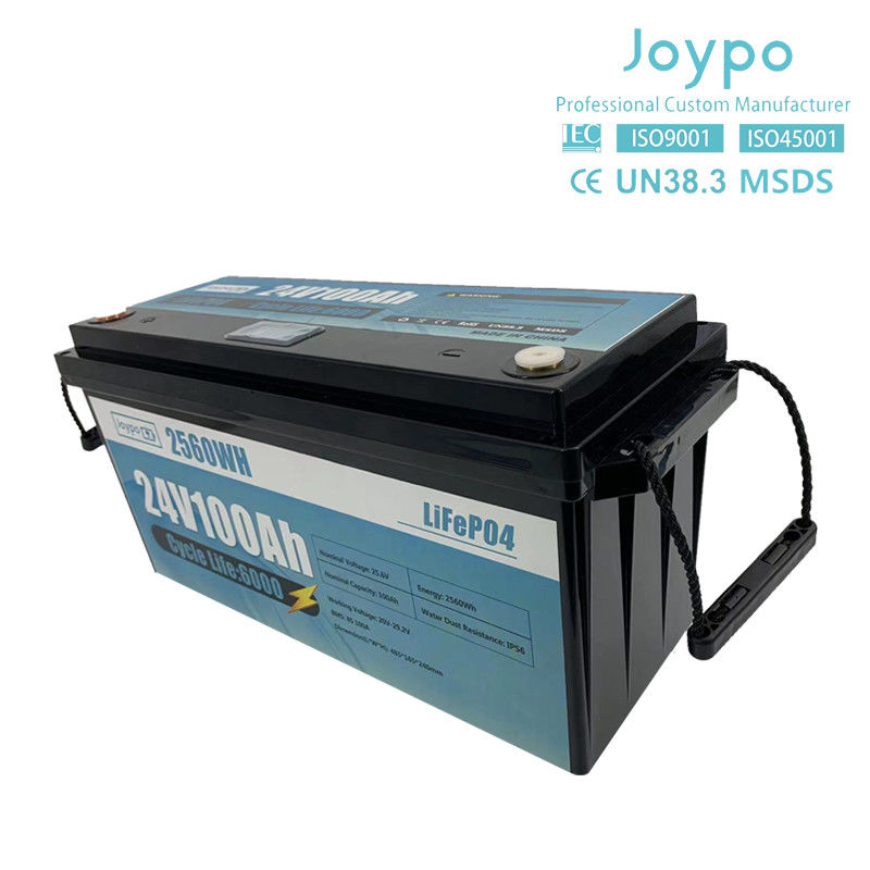RV Camper Long Life LFP Lifepo4 Battery 12V 24V 100Ah 200Ah With Smart BMS