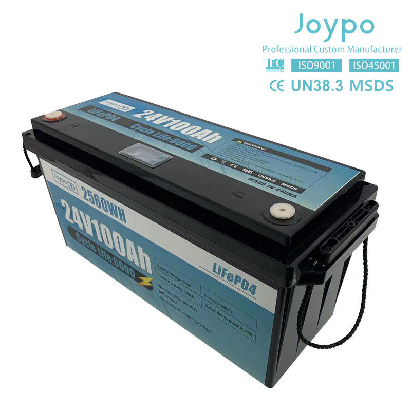 100Ah 200Ah Lithium Ion LiFePO4 Battery 24 Volt Deep Cycle Battery For RV Campers