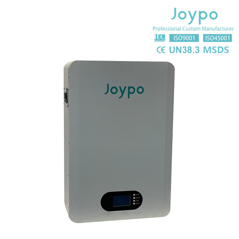Joypo Wall Mounted 5KWH 10KWH LiFePO4 Rechargeable Battery For Solar Power Storage