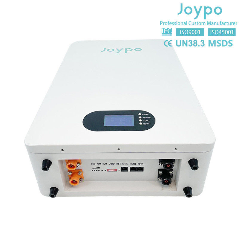 Home 16S1P Power Wall Battery LiFePO4 Li Ion Solar Battery For Power Storage System