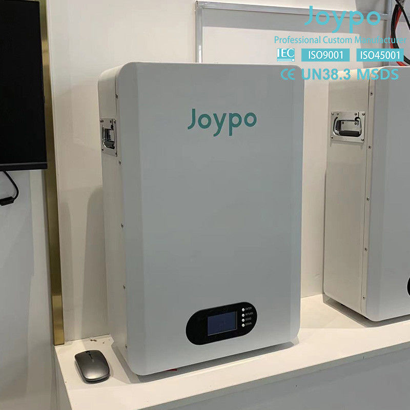 Joypo Wall Mounted 5KWH 10KWH LiFePO4 Rechargeable Battery For Solar Power Storage