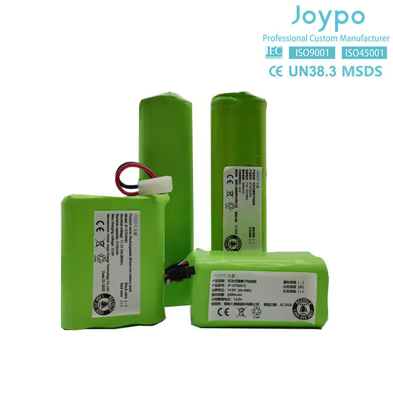18650 ODM OEM Lithium Battery Pack 3.7V 7.4V 11.1V 14.8V 18V 22.2V