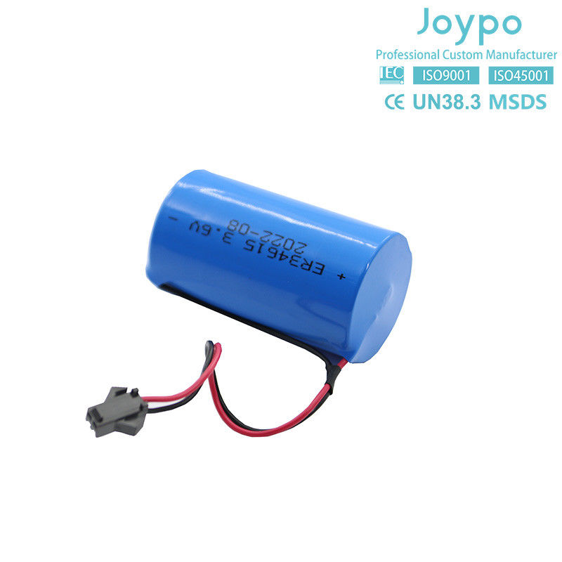 ER34615M Lithium Thionyl Chloride Battery 3.6V 14500MAh Non Rechargeable Spiral Type