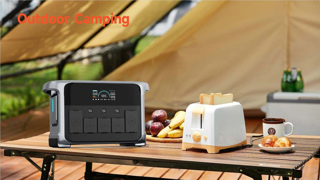 Portable Solar Electric Generator 1200W 110V 220V Backup UPS Solar Generator With Car Charging