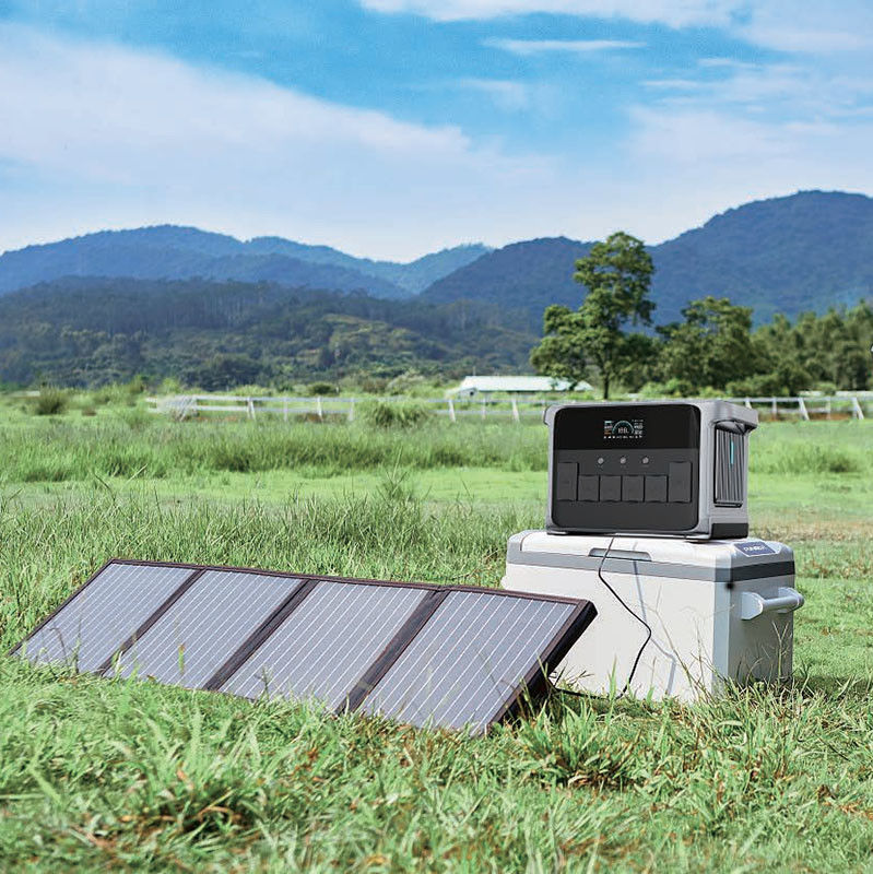 2400W Portable Solar Generator Home Backup UPS With Quick Charge USB And LED Light