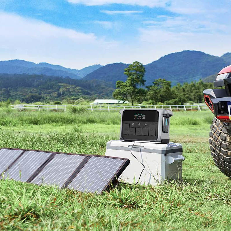 LiFePO4 Battery Portable Power Station 1200W Off Grid Solar Power System For Home