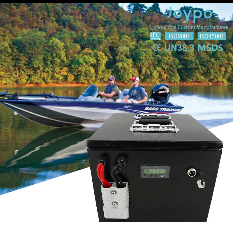 Joypo 36V 100Ah Marine Trolling Motor Battery Long Cycle Life LiFePO4 Lithium Battery For Bass Boats