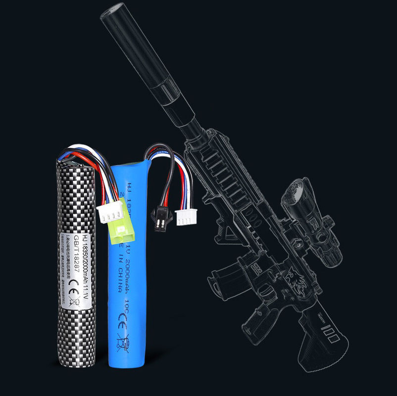 High Capacity Li-Ion Battery for Airsoft Gun Splatter Ball Gun Battery 11.1V 2000mah