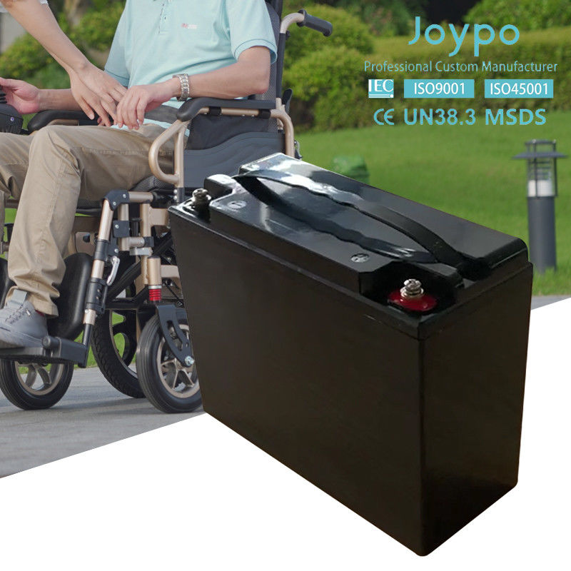 Lithium Wheelchair Battery 12V 10Ah Light Weight Deep Cycle For Electric Power Chair