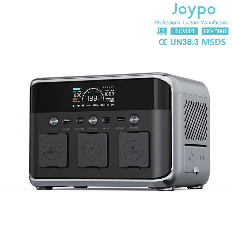 Wireless 15W Fast Charging Portable Power Solar Generator 600W For Outdoor Camping