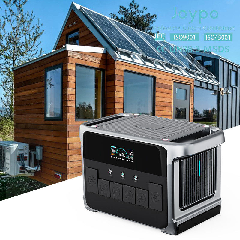 All In One Solar Generator 48V 45Ah Backup Battery Power Station Home UPS With 2400W Inverter