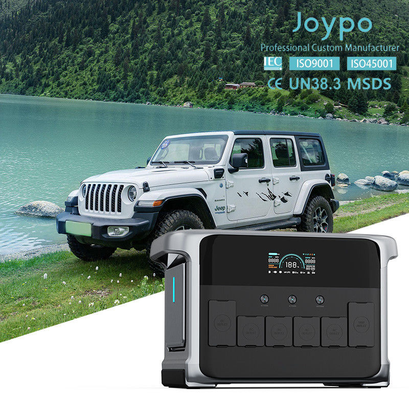 Joypo 2kWh Outdoor Battery Power Station Support 12V 24V Car Charger Input and Multiple Output